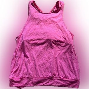 Layer8 sports Tank Top Pink XL with built in sports bra